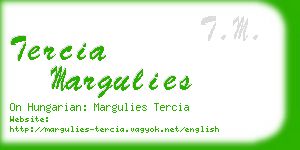 tercia margulies business card